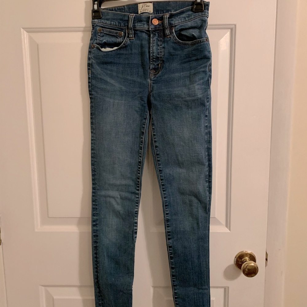 J.Crew lookout high rise skinny blue jeans 24